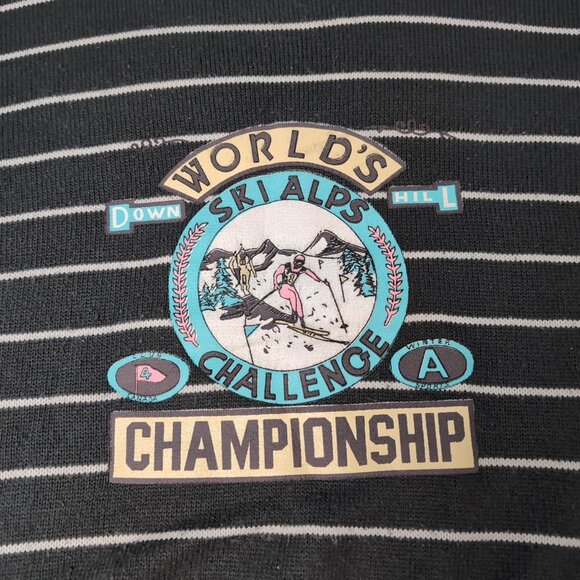 Vintage World Championship Ski Alps Challenge Crewneck Sweater - Picture 2 of 6